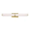 Modern Forms Vogue 1-light Led Bath Bar In Brushed Brass;frosted