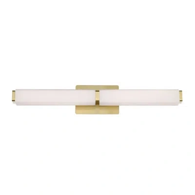Modern Forms Vogue 1-light Led Bath Bar In Brushed Brass;frosted