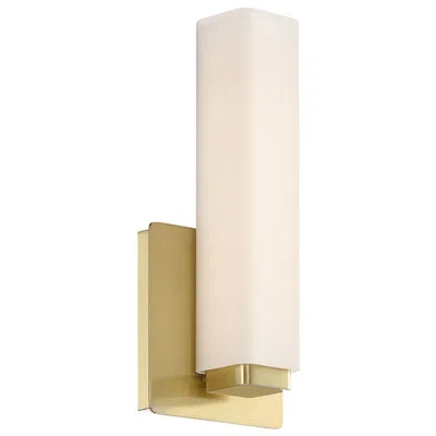 Modern Forms Vogue 5"h X 11"w 1-light Wall Sconce In Brushed Brass