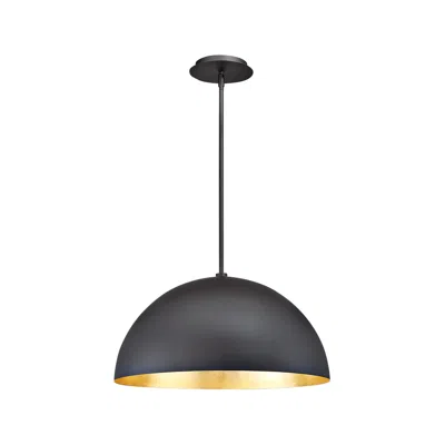 Modern Forms Yolo 18" Dark Bronze And Gold Leaf Led Dome Pendant Light