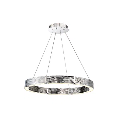 Modern Forms Zelda 29"w Polished Nickel 8-light Led Pendant
