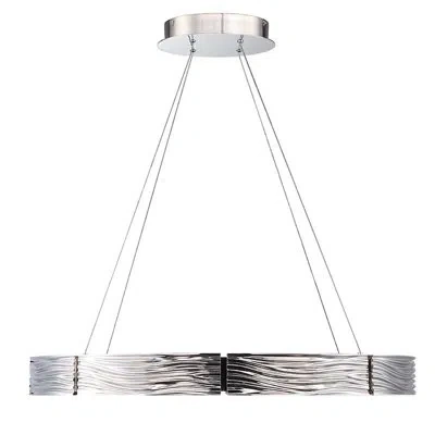 Modern Forms Zelda 8 - Light Unique / Statement Wagon Wheel Chandelier In Polished Nickel