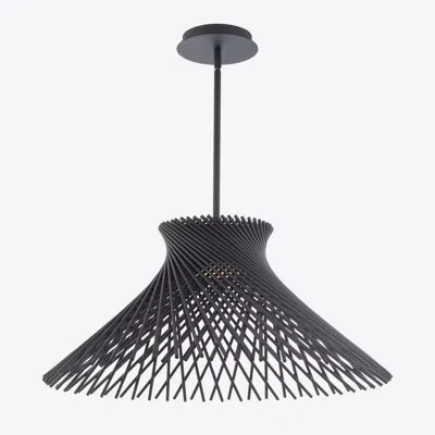 Modern Forms Zenya 1 - Light Single Cone Led Pendant In Black