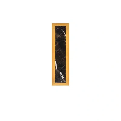 Modern Forms Zurich Aluminum Led Flush Mounted Sconce In Colorful Glass;black,aged Brass;noir,laiton Vieilli