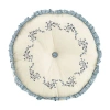 Modern Heirloom Charlotte Round Throw Pillow In Blue
