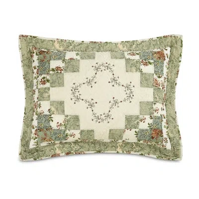 Modern Heirloom Olivia Embroidered Patchwork Single Pillow Sham
