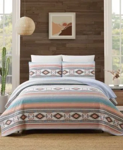Modern Heirloom Sunset Canyon Reversible 3 Piece Quilt Sets In Multi