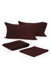 Modern Living 300 Thread Count Cotton Sateen Sheet Set In Java