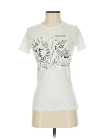 Pre-owned Modern Lux Short Sleeve T-shirt In White