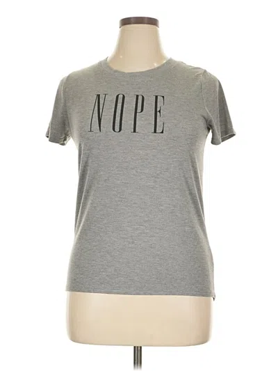 Pre-owned Modern Lux Short Sleeve T-shirt In Gray