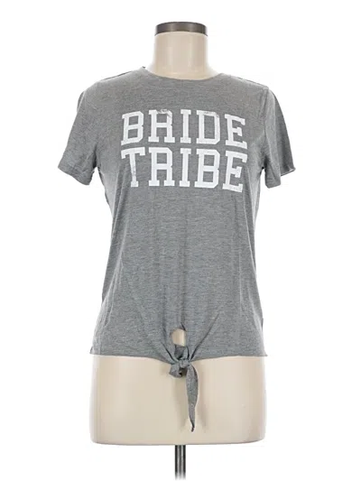 Pre-owned Modern Lux Short Sleeve T-shirt In Gray