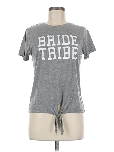 Pre-owned Modern Lux Short Sleeve T-shirt In Gray