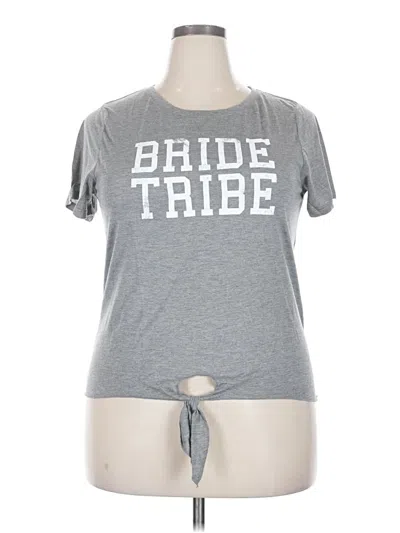 Pre-owned Modern Lux Short Sleeve T-shirt In Gray