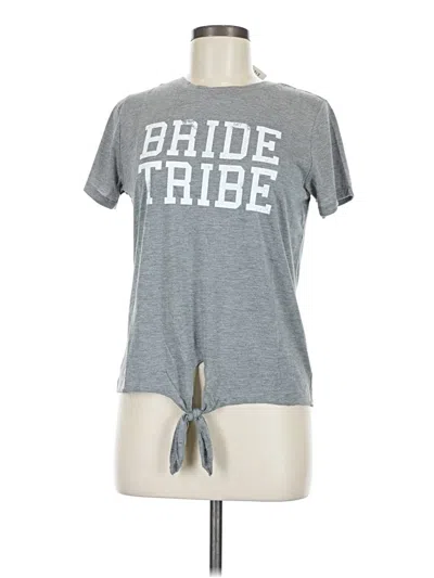 Pre-owned Modern Lux Short Sleeve T-shirt In Gray