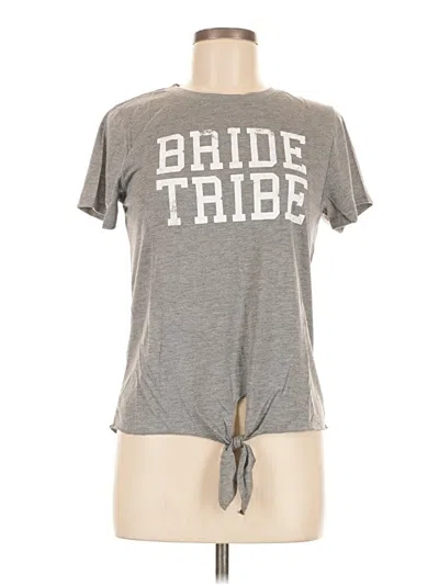 Pre-owned Modern Lux Short Sleeve T-shirt In Gray