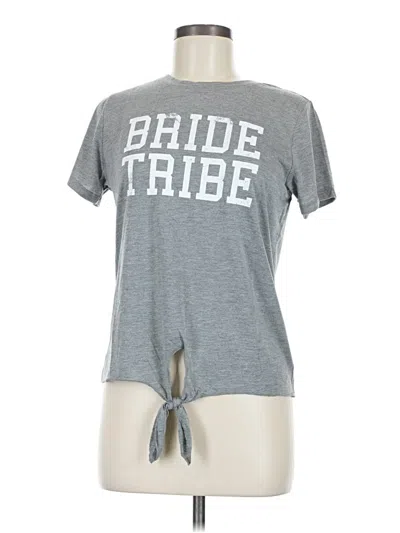 Pre-owned Modern Lux Short Sleeve T-shirt In Gray