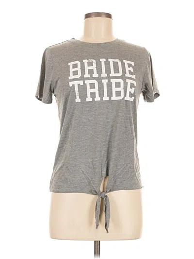 Pre-owned Modern Lux Short Sleeve T-shirt In Gray