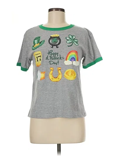 Pre-owned Modern Lux Short Sleeve T-shirt In Gray