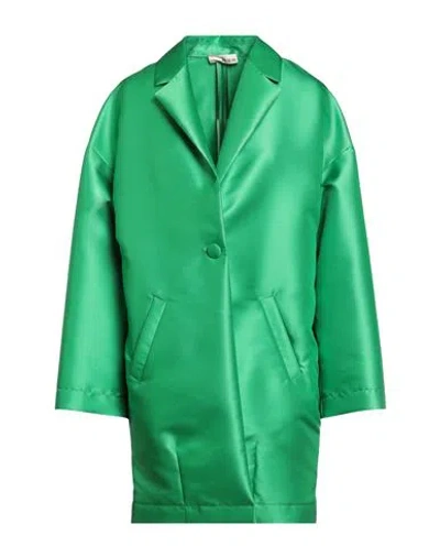 Modern Mo. De. Rn Woman Overcoat Green Size 6 Polyester