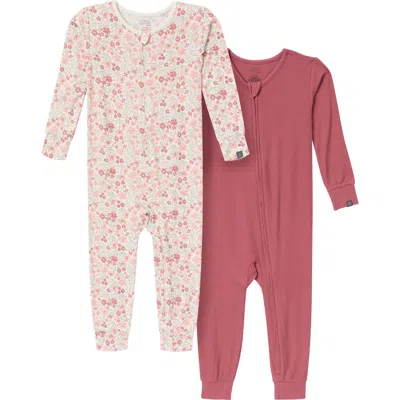 Modern Moments™ By Gerber Kids'  2-pack Girl's Tight Fitting Footless Pajamas In White