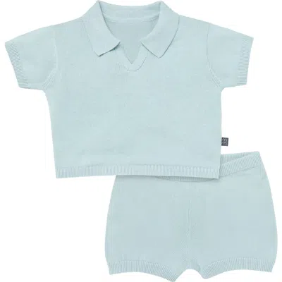 Modern Moments™ By Gerber 2-piece Baby Johnny Collar Sweater Knit Set In Blue