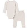 Modern Moments™ By Gerber Kids'  Bodysuit & Pant Layette Set In Oatmeal Heather