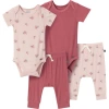 Modern Moments™ By Gerber Kids'  Bodysuit And Pant Set In Pink Roses