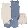Modern Moments™ By Gerber Babies'  Bodysuits & Shorts Set In Multi