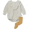 Modern Moments™ By Gerber Babies'  Bubble Romper And Tights Set In Animal Print