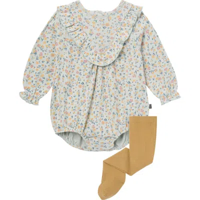 Modern Moments™ By Gerber Babies'  Bubble Romper And Tights Set In Gray