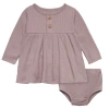 Modern Moments™ By Gerber Babies'  Dress & Diaper Cover Set In Medium Lilac