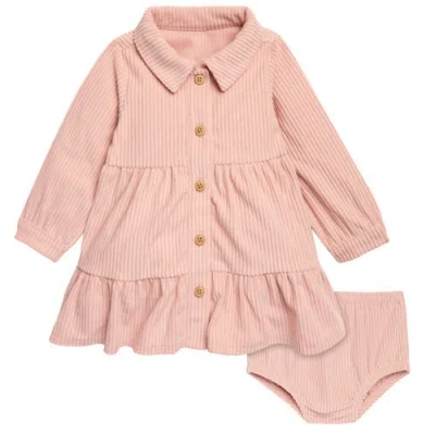 Modern Moments™ By Gerber Babies'  Dress & Diaper Cover Set In Peach