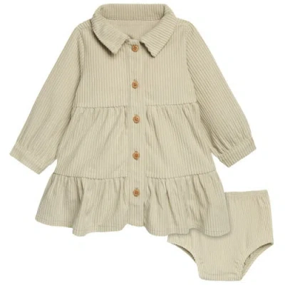 Modern Moments™ By Gerber Babies'  Dress & Diaper Cover Set In Sage