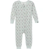 Modern Moments™ By Gerber Babies'  Hacci Comfort Unionsuit In Light Green Fleur