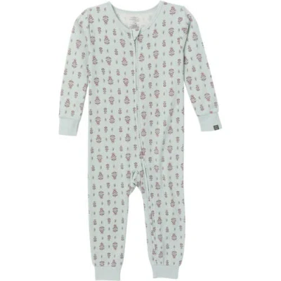 Modern Moments™ By Gerber Babies'  Hacci Comfort Unionsuit In Light Green Fleur
