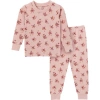 Modern Moments™ By Gerber Hacci Pajama Top & Pant Set In Light Rose Dahlia Toss