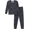Modern Moments™ By Gerber Kids'  Hacci Sung Fit Footless Pajama Set In Black