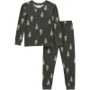Modern Moments™ By Gerber Kids'  Hacci Sung Fit Footless Pajama Set In Green