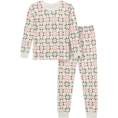 Modern Moments™ By Gerber Kids'  Hacci Sung Fit Footless Pajama Set In White