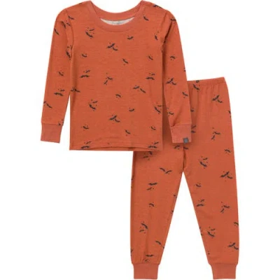 Modern Moments™ By Gerber Halloween Hacci Sung Fit Footless Pajama Set In Brown