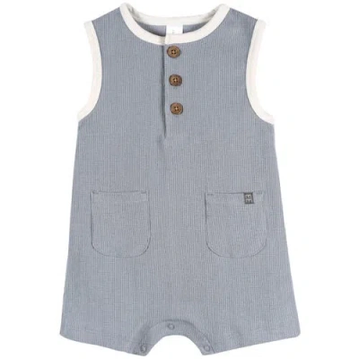Modern Moments™ By Gerber Babies'  Henley Romper In Gray