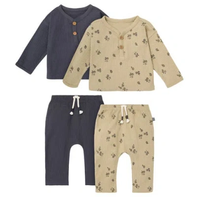Modern Moments™ By Gerber Babies'  Henley Tops With Pants Set