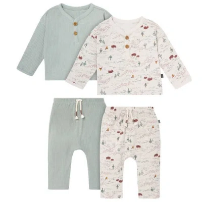 Modern Moments™ By Gerber Babies'  Henley Tops With Pants Set