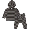 Modern Moments™ By Gerber Hooded Brushed Hacci Top & Jogger Set In Dark Grey Heather