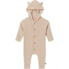 Modern Moments™ By Gerber Kids'  Hooded Sweater Romper In Beige