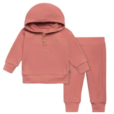 Modern Moments™ By Gerber Babies'  Hoodie & Pant Set In Medium Rose