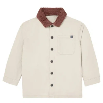 Modern Moments™ By Gerber Kids'  Oyster Herringbone Shacket In Neutral