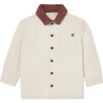 Modern Moments™ By Gerber Babies'  Oyster Herringbone Shacket In White