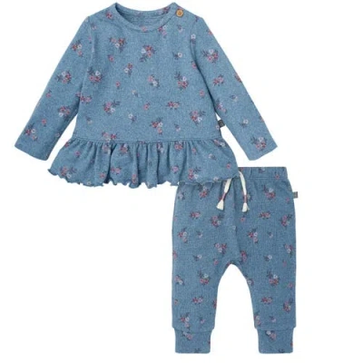 Modern Moments™ By Gerber Babies'  Peplum Top And Pants Set In Blue