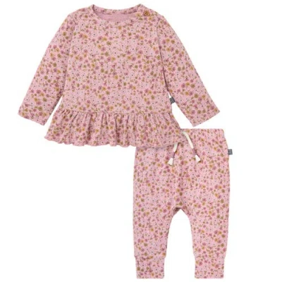 Modern Moments™ By Gerber Babies'  Peplum Top And Pants Set In Pink